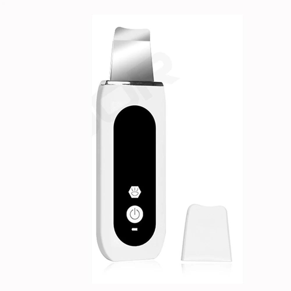 Ultrasonic Skin Scrubber Facial Peeling Machine Face Scrubber Acne Pore Deep Cleaning Facial Cleaning Spatula Blackhead Remover