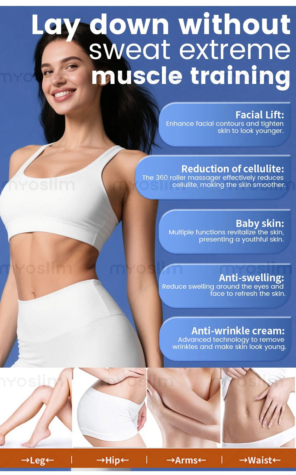 New Pro 3 Handles Micro Wave 80% Fat Reduction Safe Weight Loss Body Slimming Eliminate Double Chin Removal
