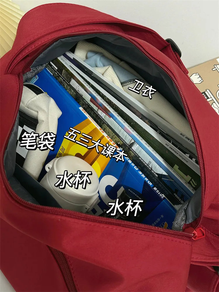 Large Crossbody Travel Tote Bags for Women 2024 Canvas Shoulder Messenger Bag Sports Yoga Satchels Fashion Woman Handbag