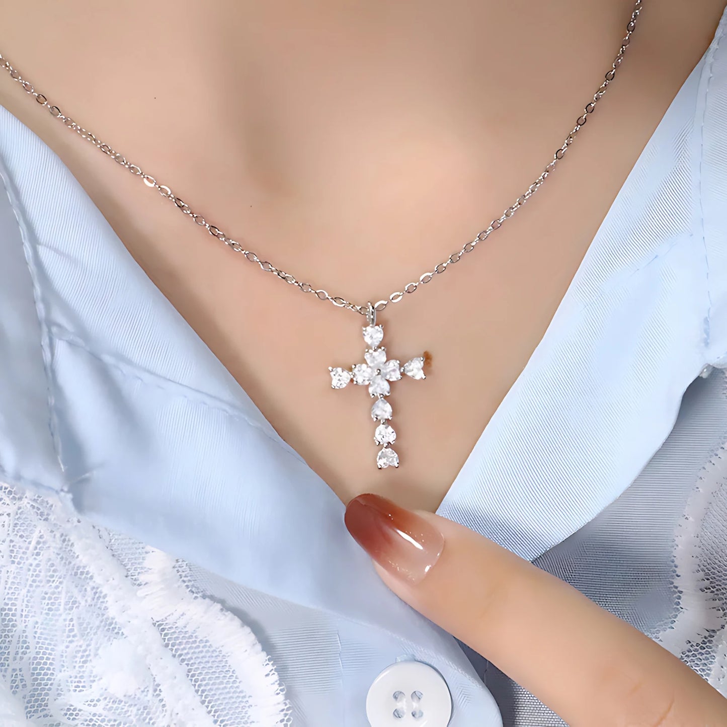VENTFILLE  925 Sterling Silver Black Agate Necklace for Women Girl Snake Bone Chain Water Drop Jewelry Gift Dropshipping