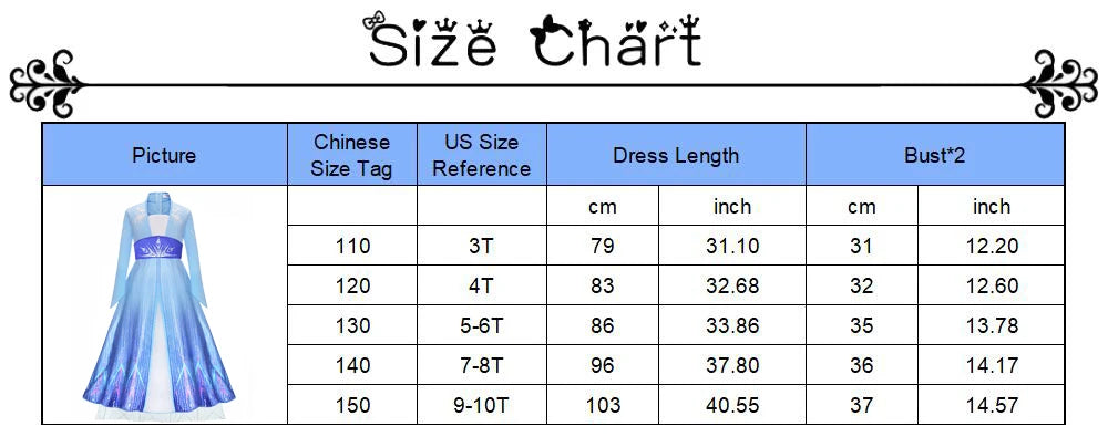 Halloween Birthday Carnival Princess Costume Dress Elsa Anna Snow White Aurora Moana Rapunzel Mermaid Belle for Girls 2-8Y