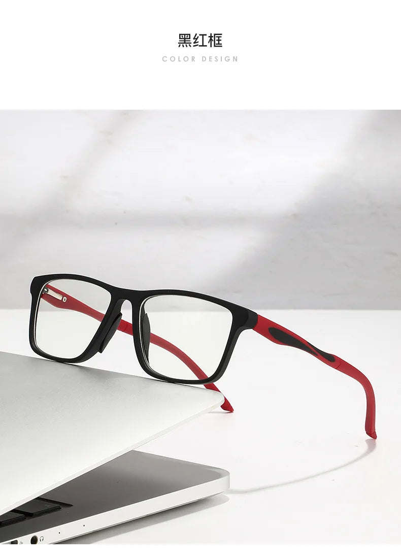 Dual Use Spring Leg Photosensitive Color Changing Multifocal Reading Glasses Anti Blue Light Lightweight Sports Reading Glasses