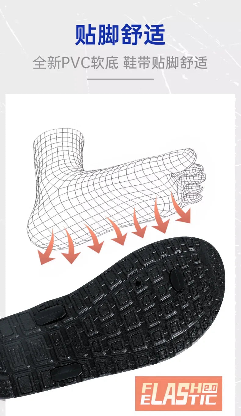 Flip-flops men's fashion trend summer foreign trade cross-border external wear breathable and wear-resistant toes two sandals