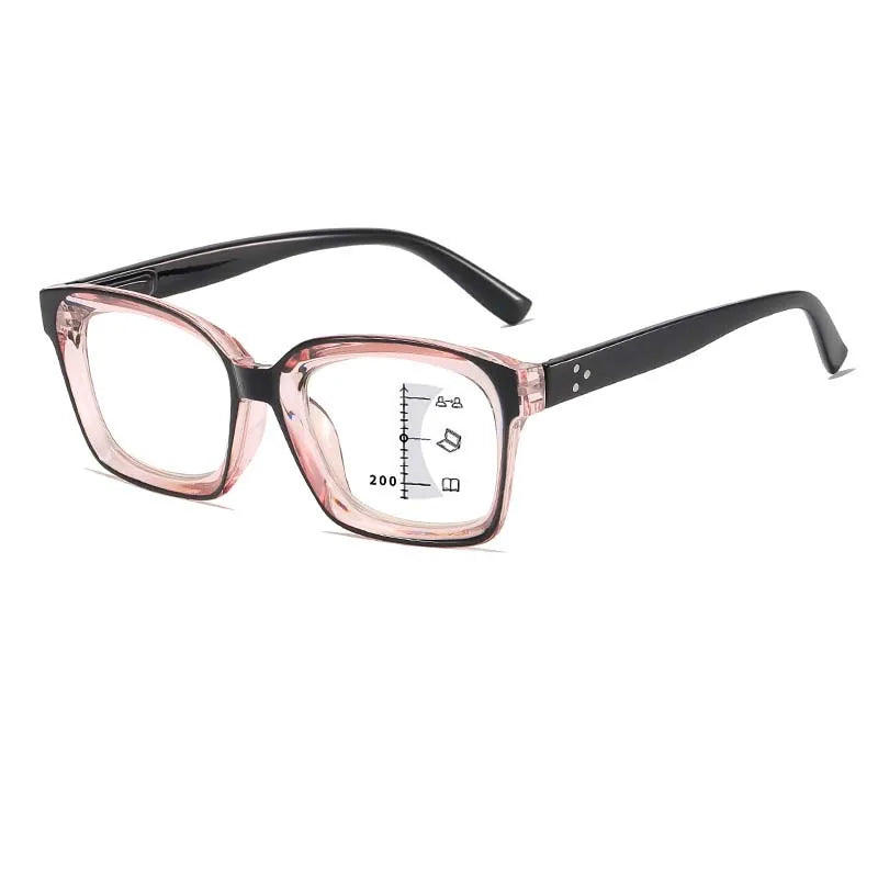 Fashionable Far and Near Dual-use Multifocal Reading Glasses New Anti Blue Light High-definition Eye Protection Glasses