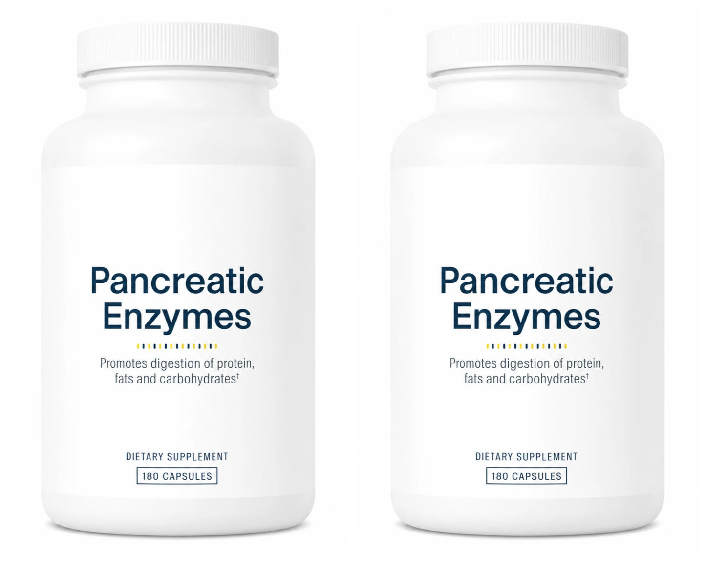 Digestive Enzyme Supplement 180 Capsules Pancreatic Enzyme Blend Protease Amylase Lipase Supports Protein Fat Carb Digestion