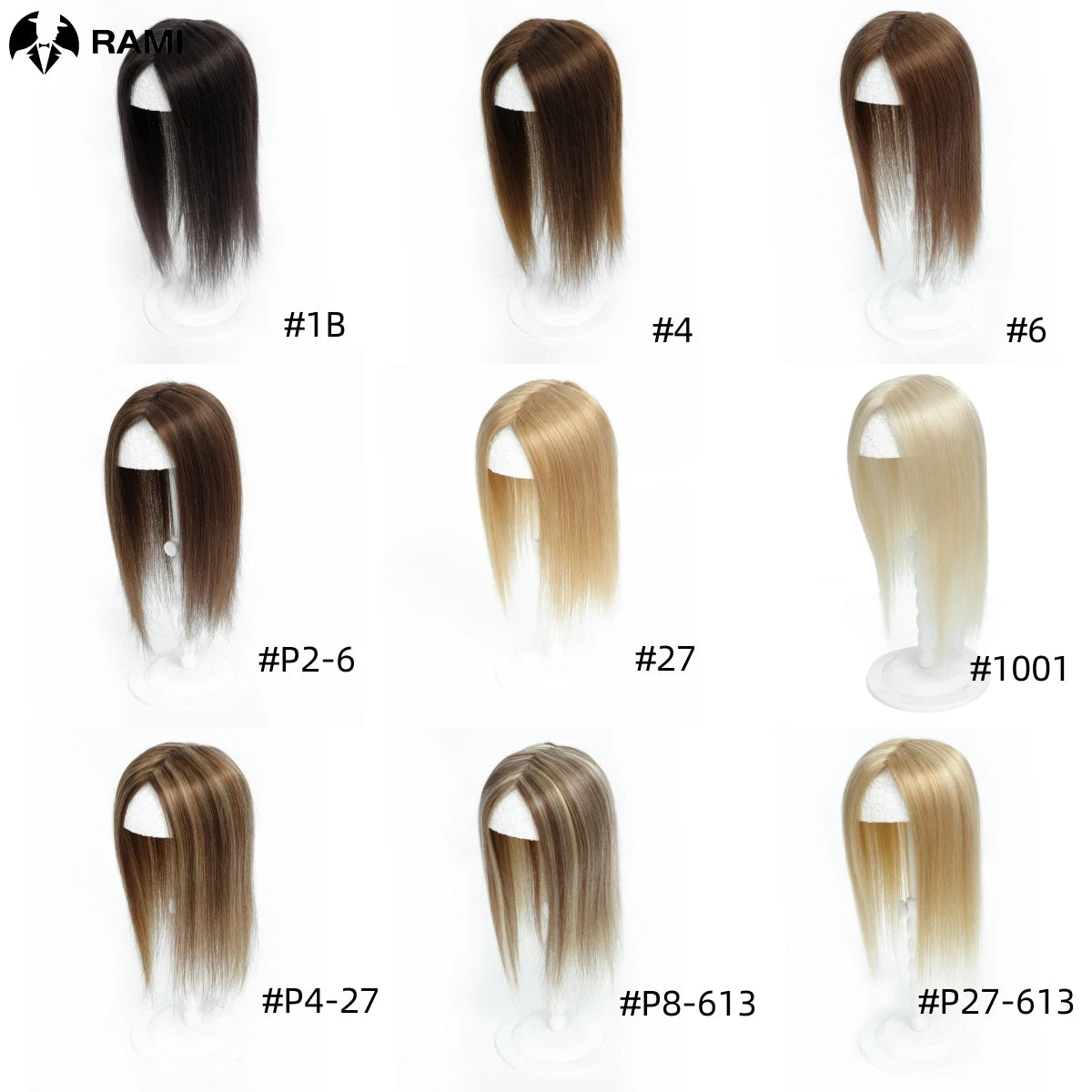 Natural Hair Topper Human Hair Accessories For Women Straight Hair Clips Wigs 18inch Lady Hairpieces Machine Made Base Toppers