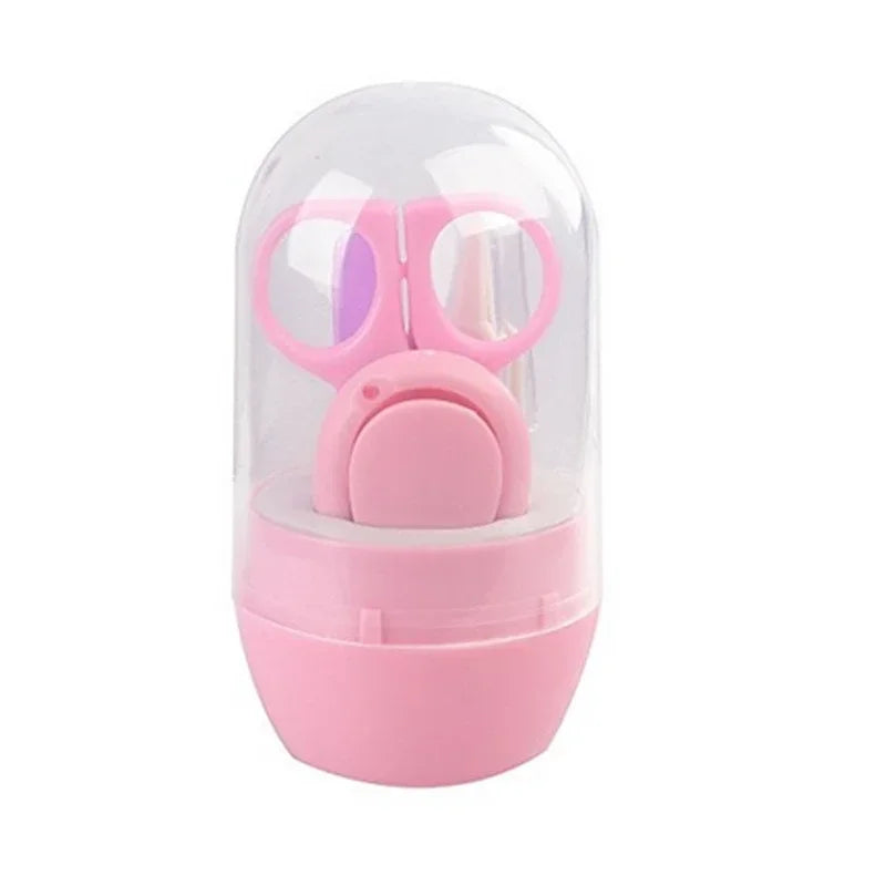Safe Portable  Nail Clipper Trimmer Tweezer with Box Children Manicure Kit Newborn Baby Nail Scissor Baby Nail Care Tool Kid