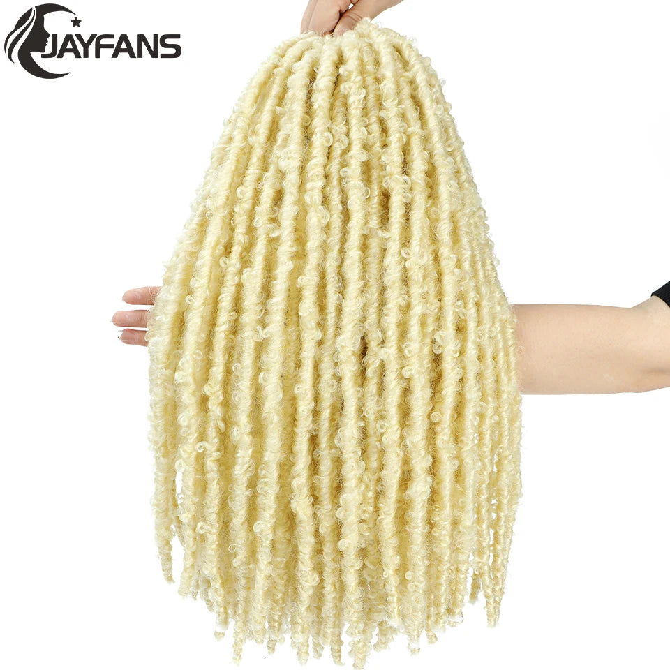 18 24 Inch Butterfly Locs Crochet Hair Extensions Synthetic Distressed Butterfly Soft Locs Crochet Braids Hair for Black Women