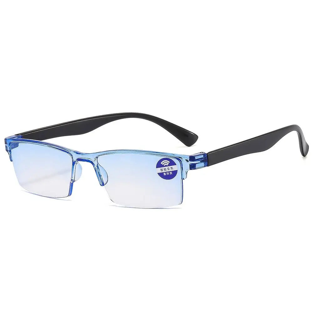 Anti Blue Ray Reading Glasses Smart Automatic Zoom Reading Glasses Autofocus Power Half-Rim Near Far Computer Glasses