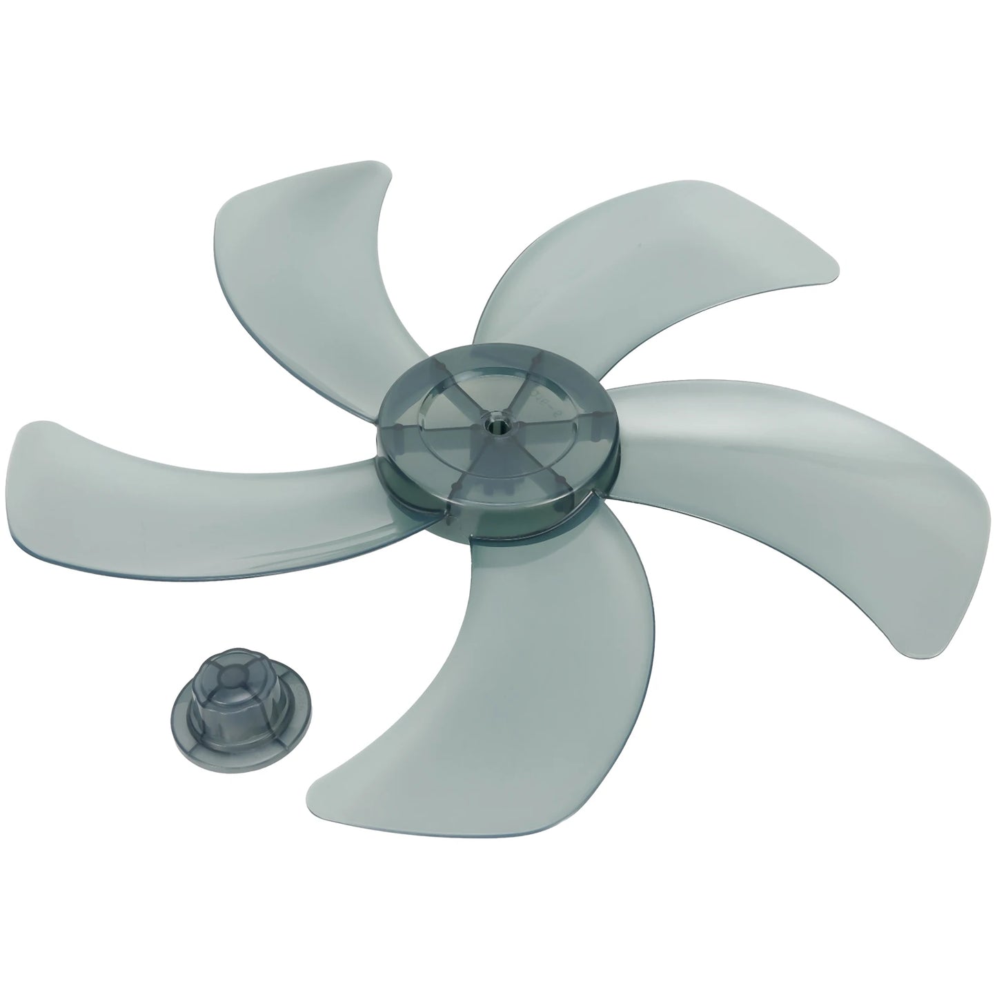 16 Inch Five Leaf Replacement Fan Blade With Nut Cover For Stand Fans And Desk Fans Plastic Material For Household Use