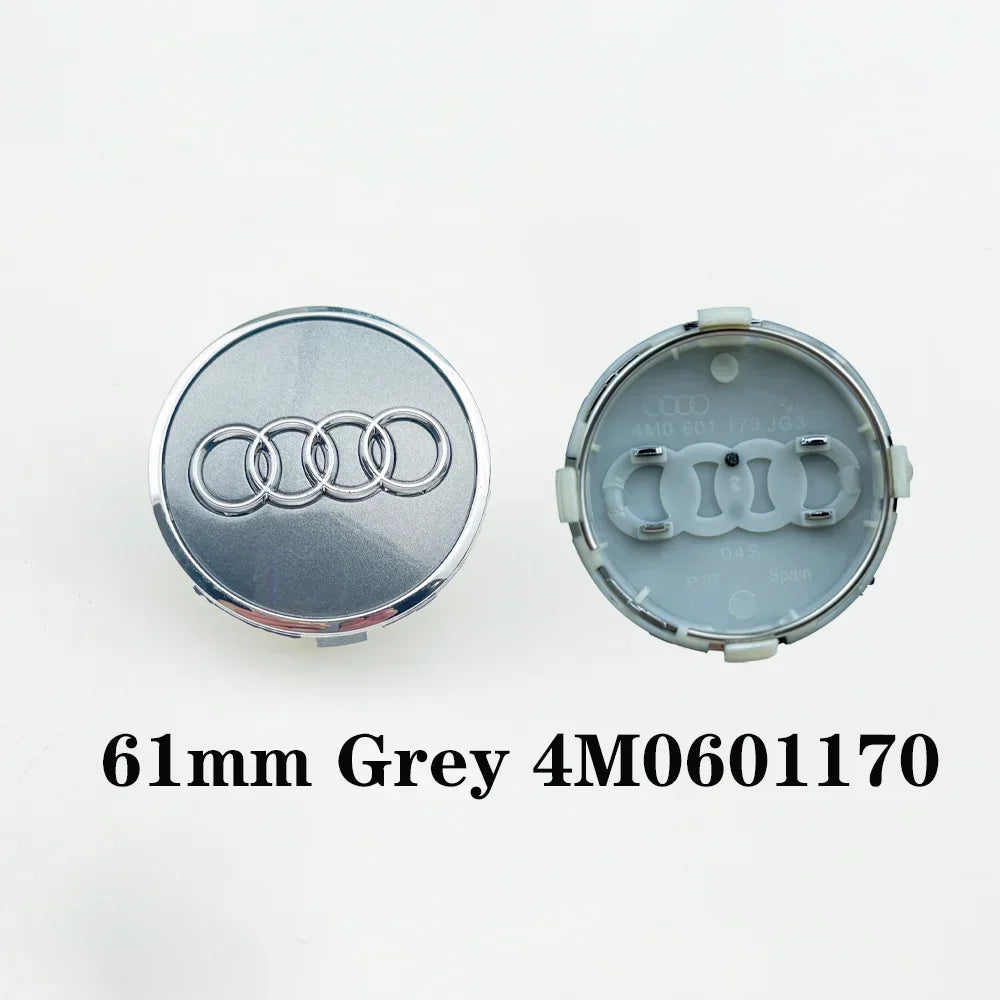 4pcs 60mm 61mm 68 69mm Car Styling Wheel Center Cap Hub Covers Badge 4B0601170 For Audi A3 A4 A5 A6 A7 A8 S4 S6 Car Accessories