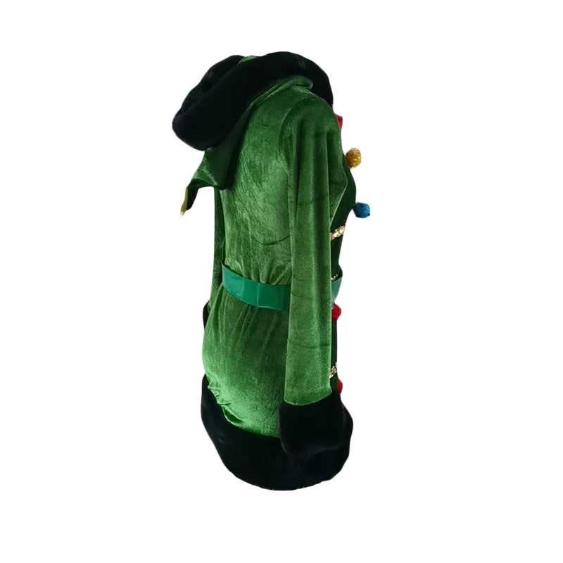 Christmas Party Dress for Women Xmas Tree Green Costume Skirt 2024 New Year inflatable Costume