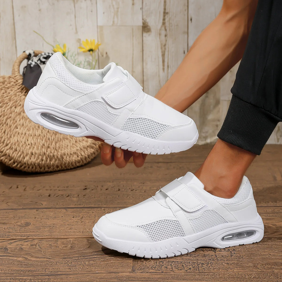 Pure White Nursing Shoes For Doctors Nurses Hospital Working Men Women Leather Sneakers Anti-skid Big Size 48 49