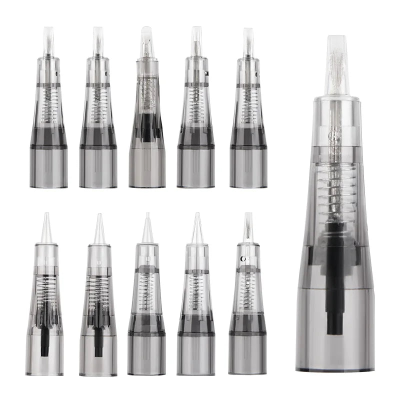 20PC Tattoo Needles Microblading Cartridge  Disposable Safety Sterilized For Micropigmentation Eyebrow Tattoo Accessori