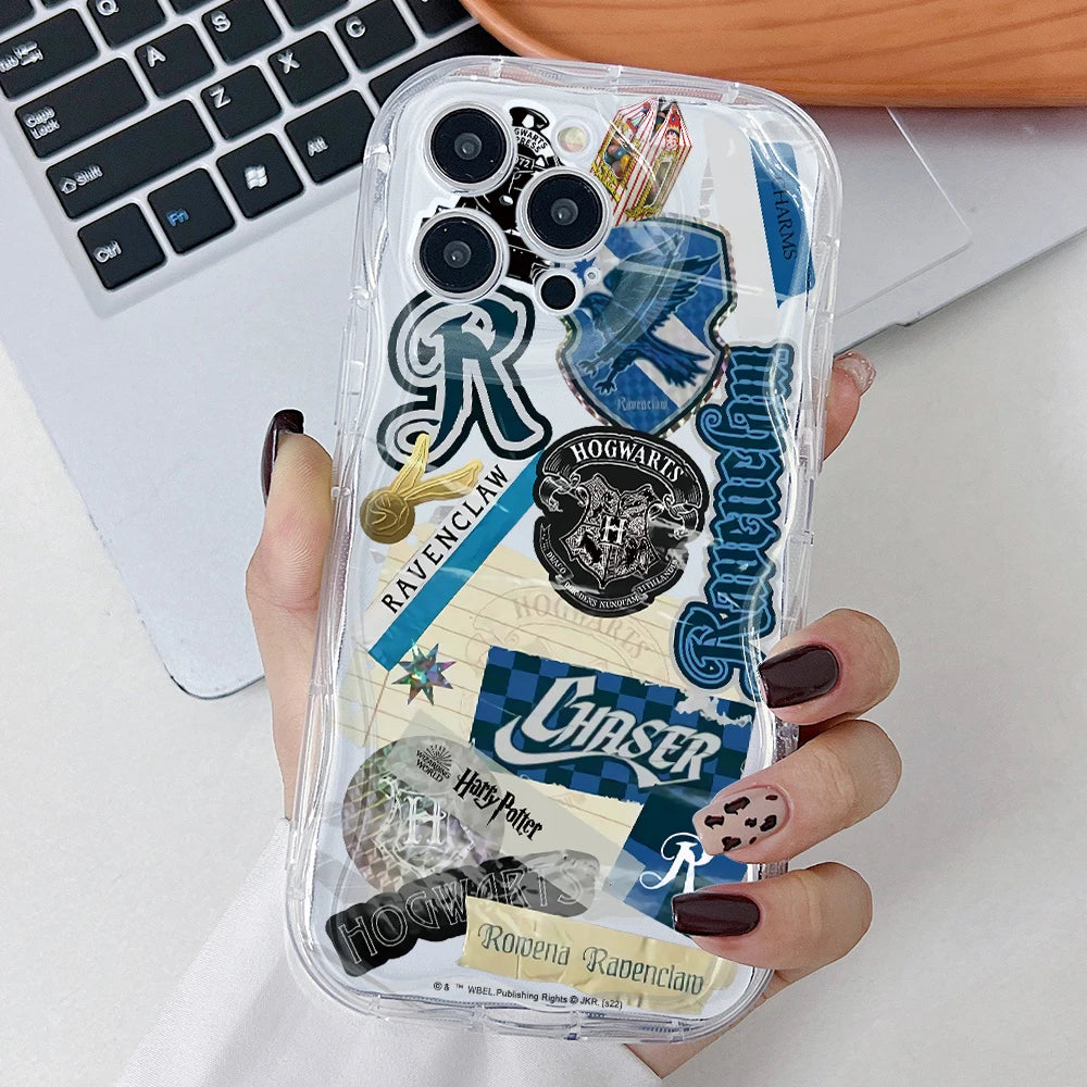 P-Potters Magic Label H-Harries Phone Case for Motorola Moto G84 G75 G60 G54 G53 G52 G45 G35 G34 Edge 50 E22 E15 5G 3D Wave Capa