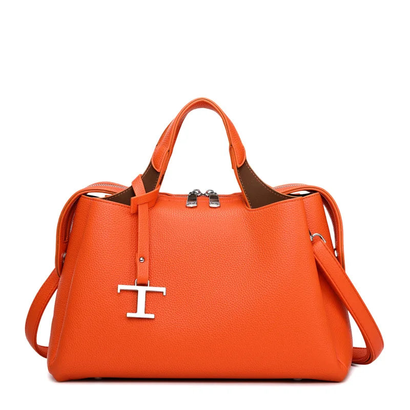 Luxury leisure travel zipper shoulder bag, high-quality design handbag, classic and trendy women's backpack