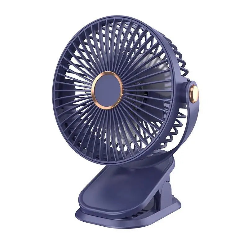 1 Set 720° Rotating Hanging Clip Fan Night Light Air Cooler USB Rechargeable Electric Fan Outdoor Camping Small Fans Ventilador