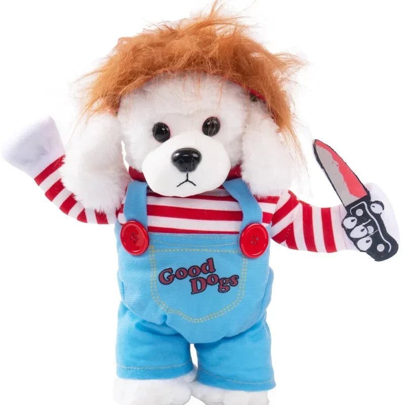 Halloween Funny Dog Clothes for Small Medium Dogs Cats Party Dressed Up Cosplay Costumes Bulldog French Chihuahua Pet Outfits