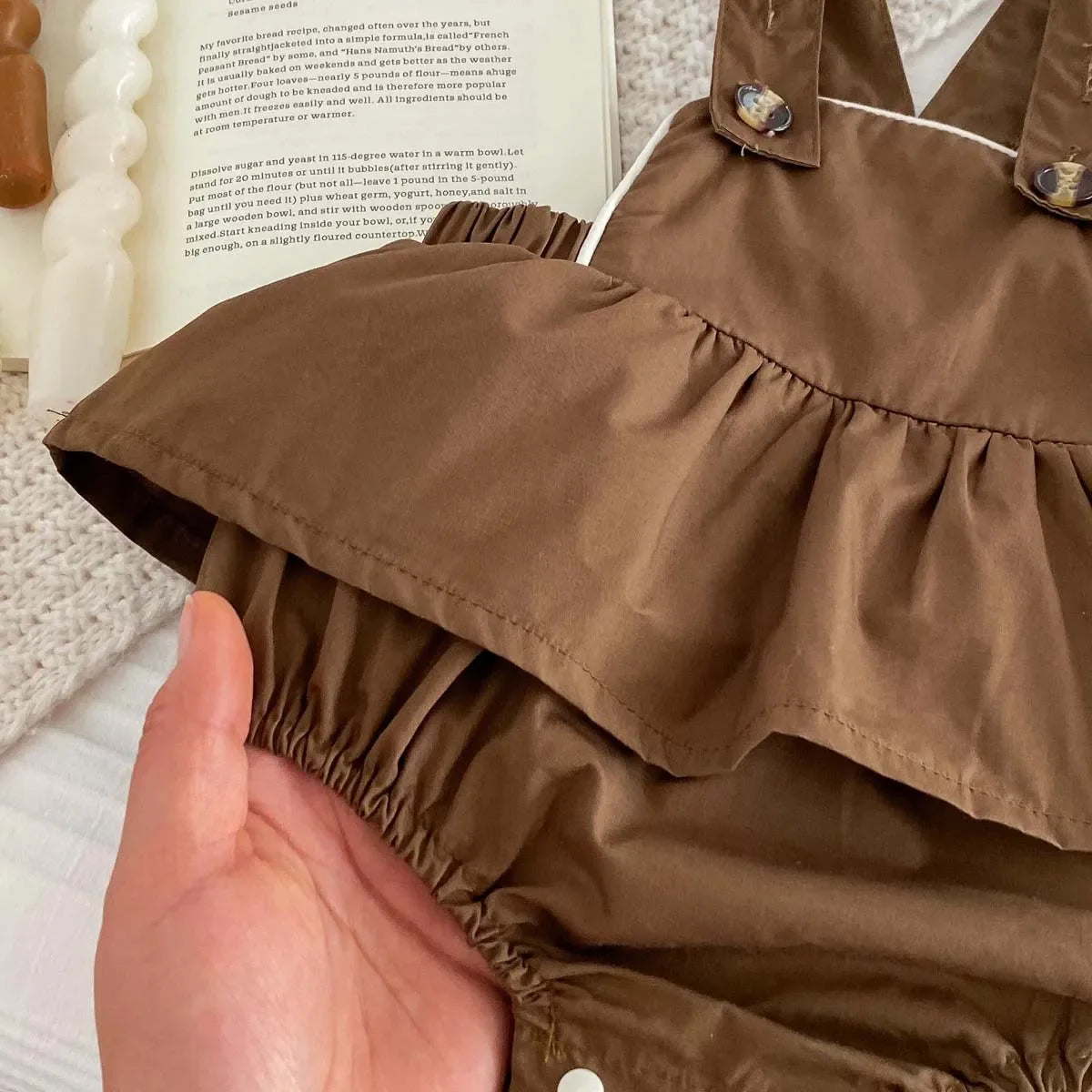 8761 Baby Clothing Set Spring 2024 New Girl's Suit Sleeveless Suspenders Skirt Short+Doll Collar Shirt Sweet Two Piece Suit