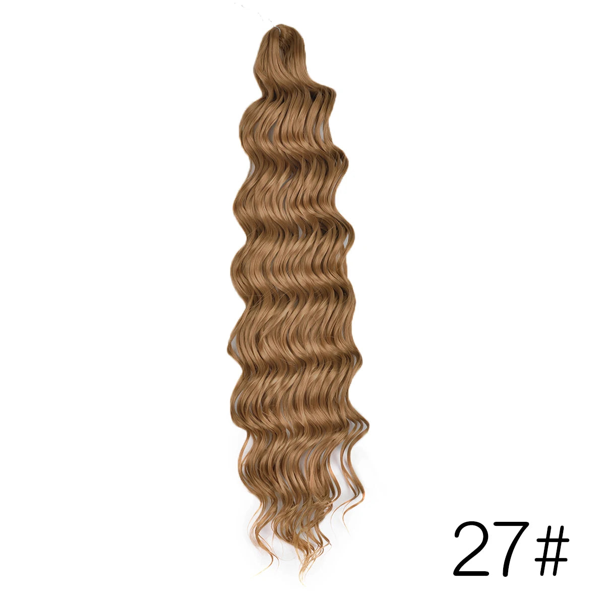 Anna Curl Synthetic Braiding Hair Loose Deep Wave 24 Inch Crochet Hair Extensions Water Wave Twist Pink Color Hair for Women