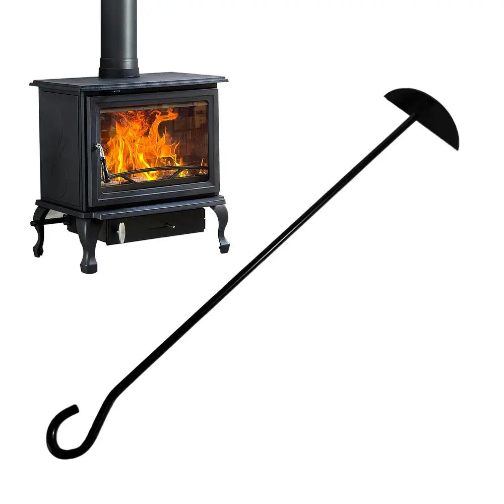 Heavy Duty Charcoal Rake Grill Cleaning Tool Long Handle Scoop Shovel For BBQ Outdoor Stove Wood Burner Oven Accessories