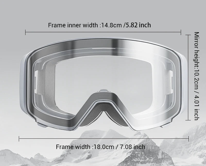 Kapvoe Photochromic Snow Goggles Ski Snowboard Anti-Fog Mask for Men Women Eyewear UV400 Protection Glasses Snowmobile Winter