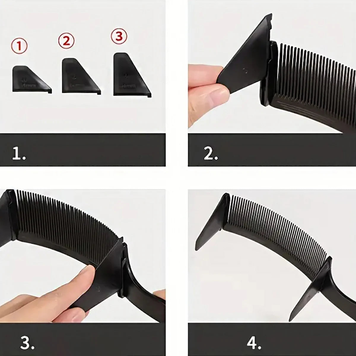 Professional hair cutting comb set, durable ABS, essential hair styling tool for precise styling, special for real hair wigs