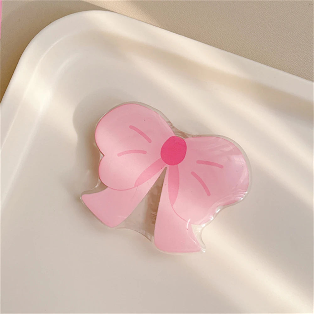 Cute Butterfly Phone Grip Tok Griptok  Holder Ring For iPhone 16 Universal Accessories Lovely Bowknot Phone Stand Bracket Socket