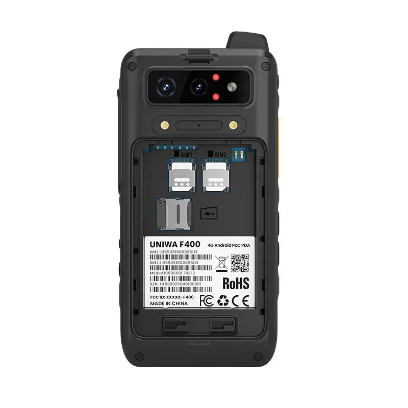 NEW Global Edition UNIWA F400 4G Zello Walkie Talkie Smartphone 4" Android15 5.0MP 13MP 4GB+64GB 4350mAh 15W PoC Radio SOS NFC
