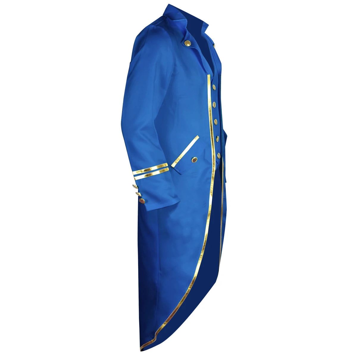 Halloween Costume Men Tuxedo Medieval Vintage Costume Male Mid-Length Punk Vintage Gilt Tuxedo Stage Performance Clothing