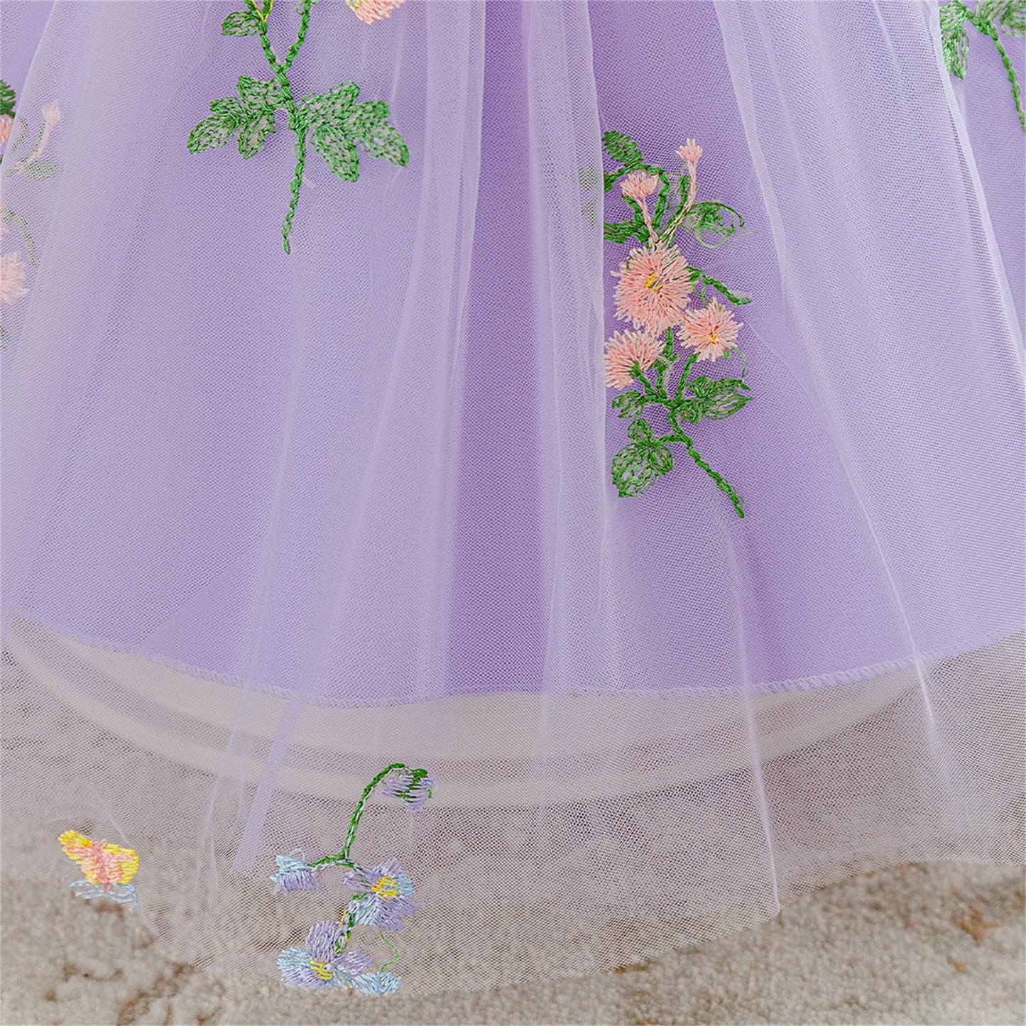 Summer Flower Party Baby Girls Dress Toddler Tulle 1st Birthday Princess Bridesmaid Wedding Dress Girl Baptism Evening Prom Gown