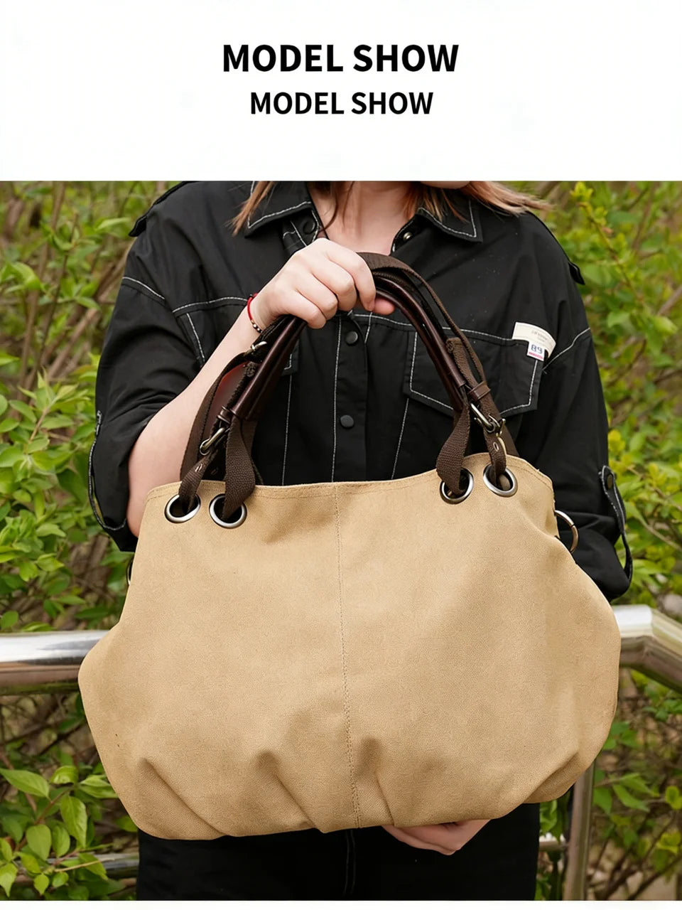 Women's Large Capacity Canvas Tote Bag Casual Crossbody Shoulder Messenger Bag for Daily Commute And Travel
