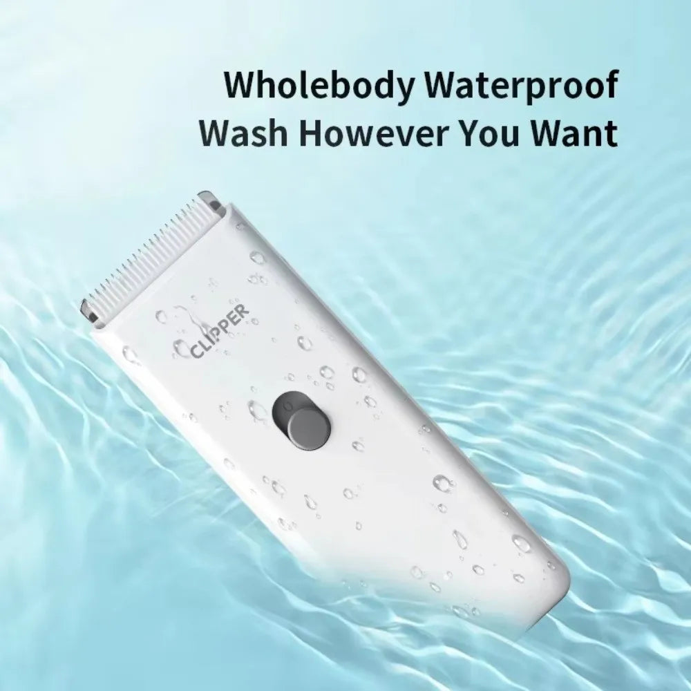 Professional Dog Hair Clipper Waterproof Low Noise Pet Hair Trimmer Wireless Mute Cat Grooming Clipper Home Use
