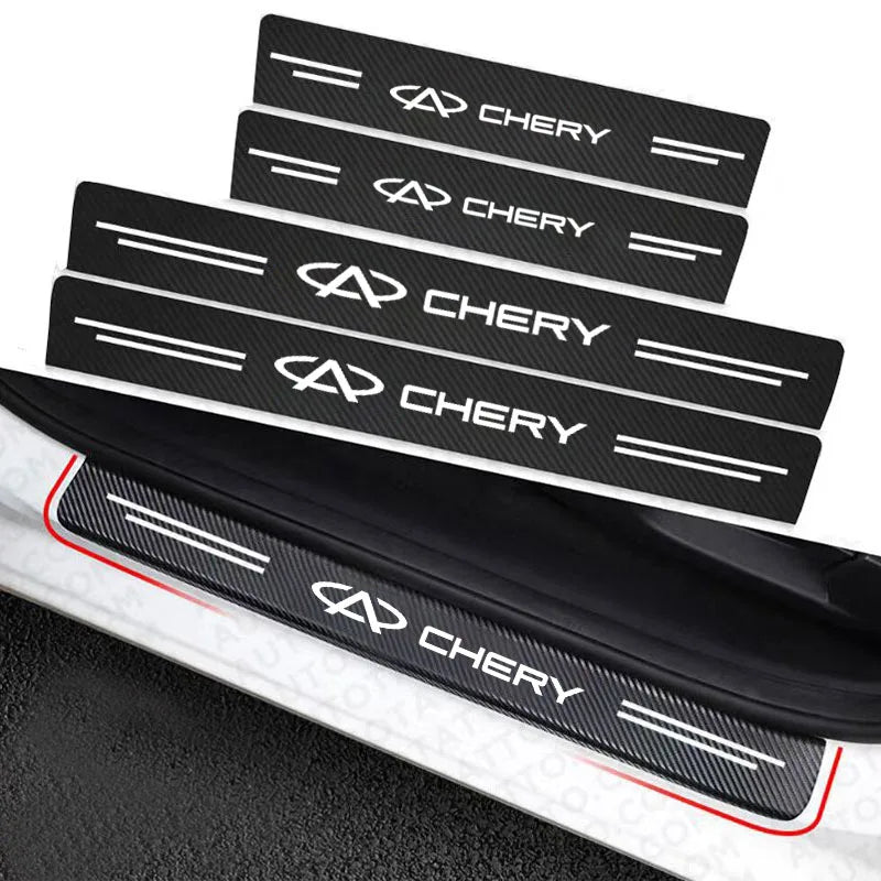 Car Trunk Bumper Guard Decals For Chery TIGGO 3 4 5 7 Pro 8Pro Max MVM X22 DR3 Amulet Fora Fulwin T11 A1 A3 A5 car Accessories