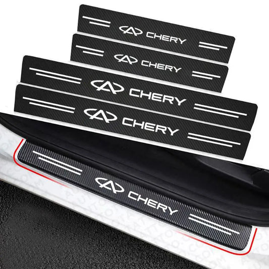 Car Trunk Bumper Guard Decals For Chery TIGGO 3 4 5 7 Pro 8Pro Max MVM X22 DR3 Amulet Fora Fulwin T11 A1 A3 A5 car Accessories