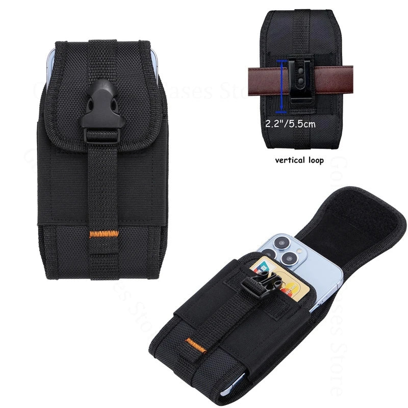 Phone Pouch Wallet Case For Doogee V40 Pro V31 GT V30T V20S Belt Waist Card Bag Phone Holder For Doogee Blade 20 10 Pro GT Ultra