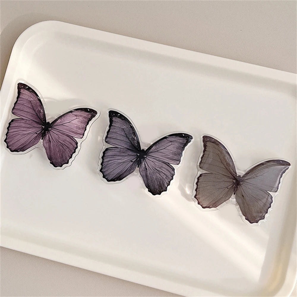 Cute Butterfly Phone Grip Tok Griptok  Holder Ring For iPhone 16 Universal Accessories Lovely Bowknot Phone Stand Bracket Socket