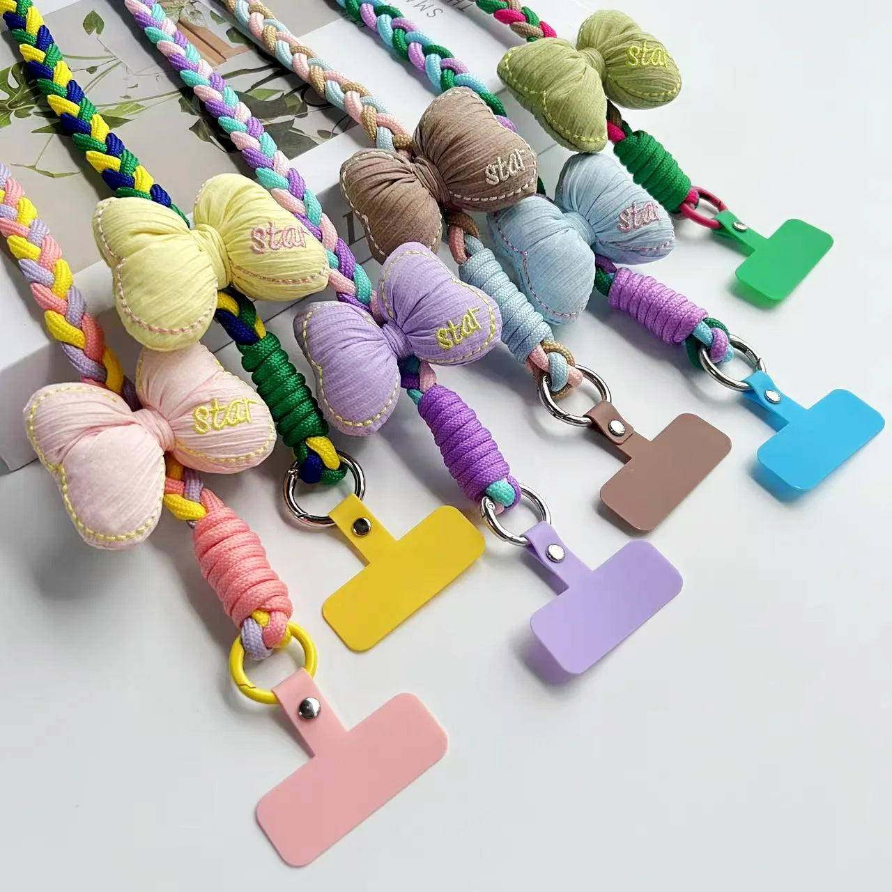 Creative Cartoon Mobile Phone Universal Lanyard Crossbody Long Rope Lanyard Rope Cartoon Decorative Pendant Accessories