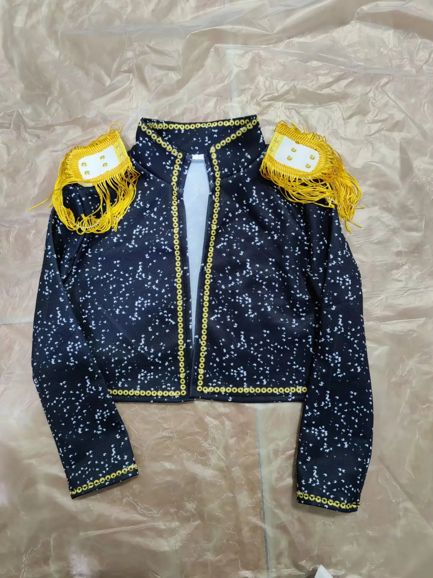 Cool Girl Cosplay Golden Costume Kids 3D Print Idol Group Singing Stage Performance Costume Child Halloween Party Clothes Suit