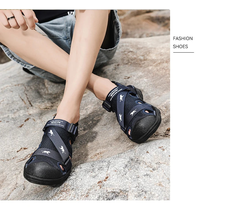 New Arrived Summer Men Sandals Classic Retro Travel Casual Shoes Outdoor Anti Slip Wear-resistant Ultra Light Beach Roman Shoes