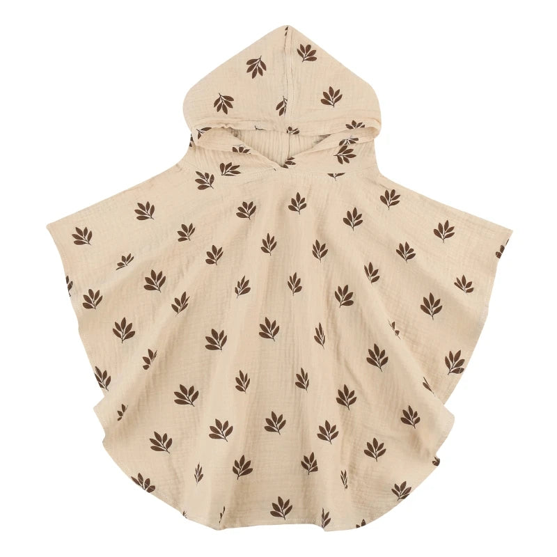 Pure Cotton Baby Towel Solid Color Muslin Baby Hooded Bath Towel Kids Newborn Swim Beach Bathrobe Quick Dry Facecloth Baby Stuff