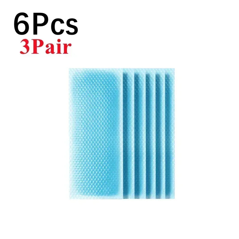 5-1Pairs Summer Ice Gel Cooling Patches Headache Pain Relief Fever Forehead Strip for Summer Cool Lower Temperature Ice Stickers