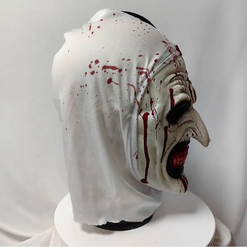 Men Halloween Costumes Art The Clown Cosplay Costume Movie Terrifierr 2 Bloody Jumpsuit Male Jumpsuit Horror Outfits