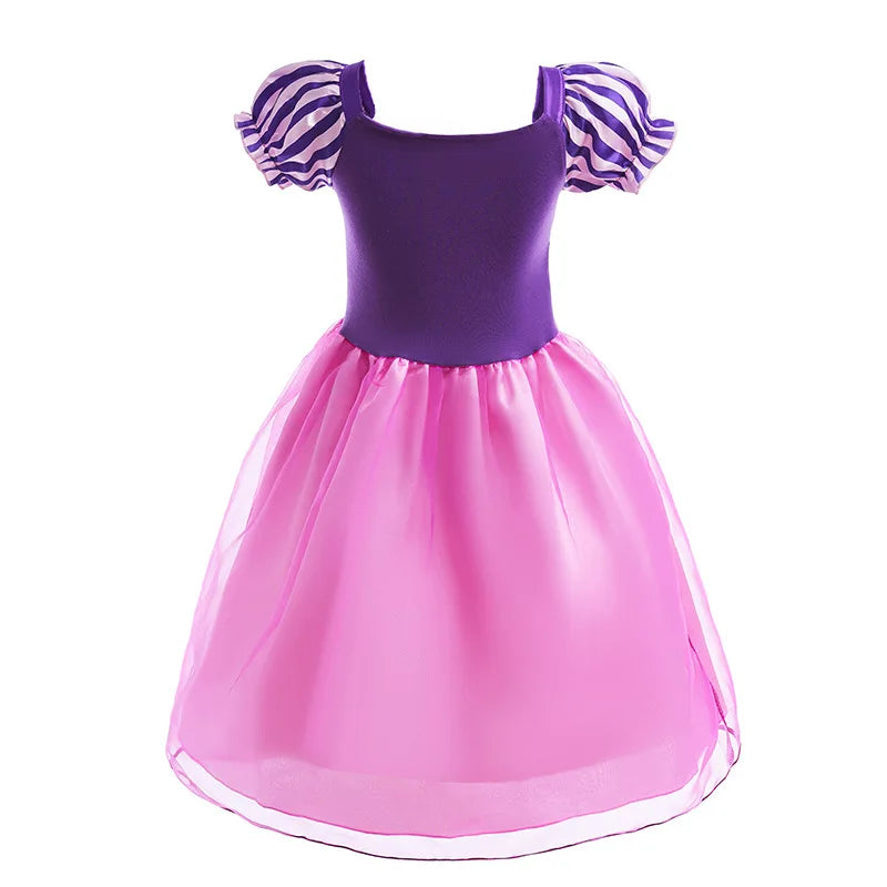 Halloween Girls Costume Kids Tangled Rapunzel Dress Kids Fantasy Princess Cosplay Dress Child Carnival Birthday Party Fancy Sets