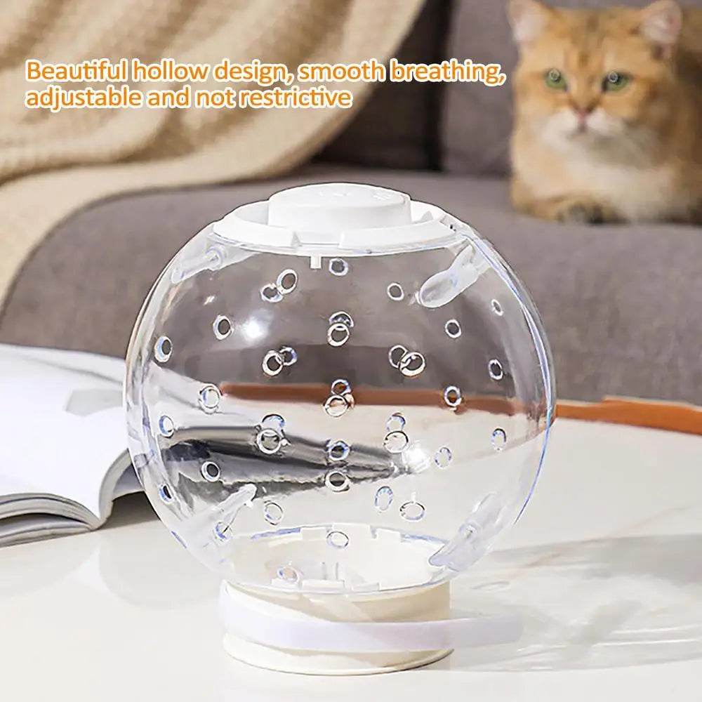 Cat Muzzle With Nail Clippers Trimmer Set Large Cat Astronaut Helmet Cat Grooming Mask Anti Bite Breathable Muzzle For Grooming
