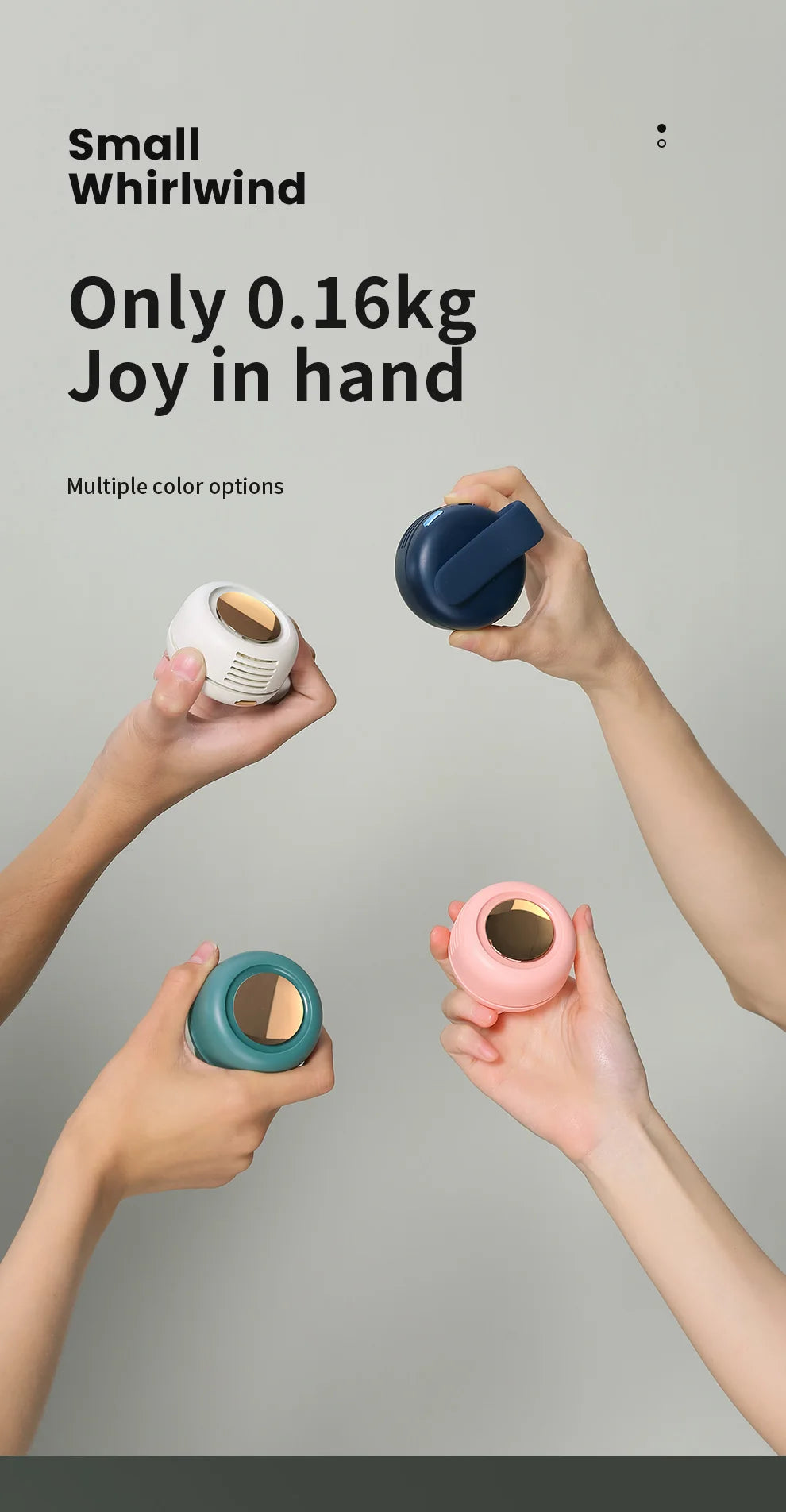 2026 Summer Clip-On Small Fan 360° Adjustable Lightweight And Portable Fan Suitable For Hands-Free Portable Fans When Going Out