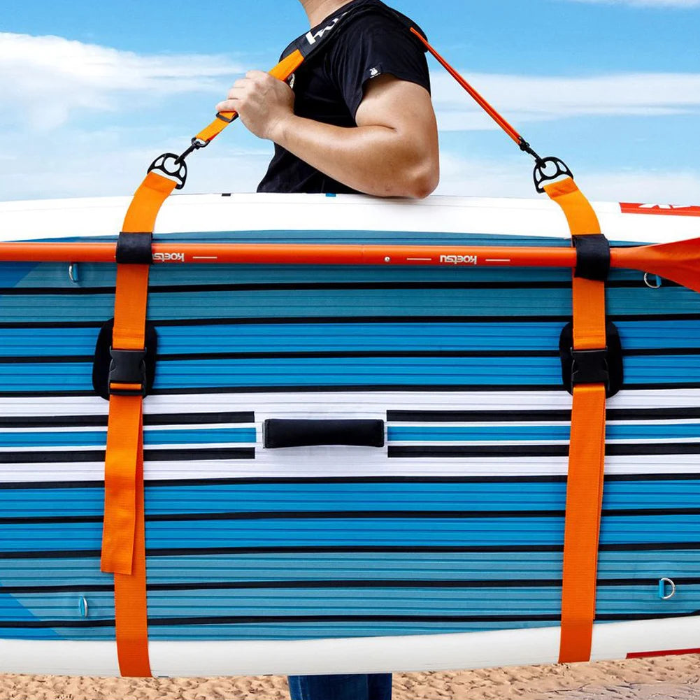 SUP Carrying Strap Adjustable Surfboard Shoulder Strap Stand Up Surf Paddle Board Carrier for Paddleboards Surfboards Longboards
