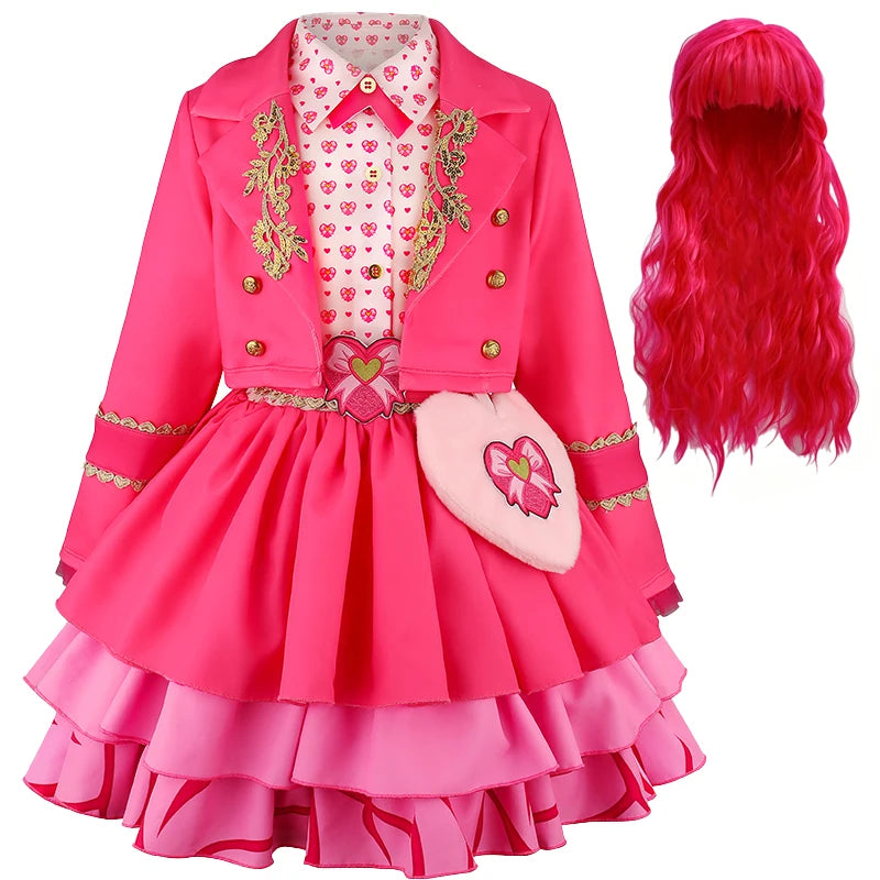 Halloween 2026 European and American descendants movie same cosplay dress jumpsuit sweet and cute pink performance suit