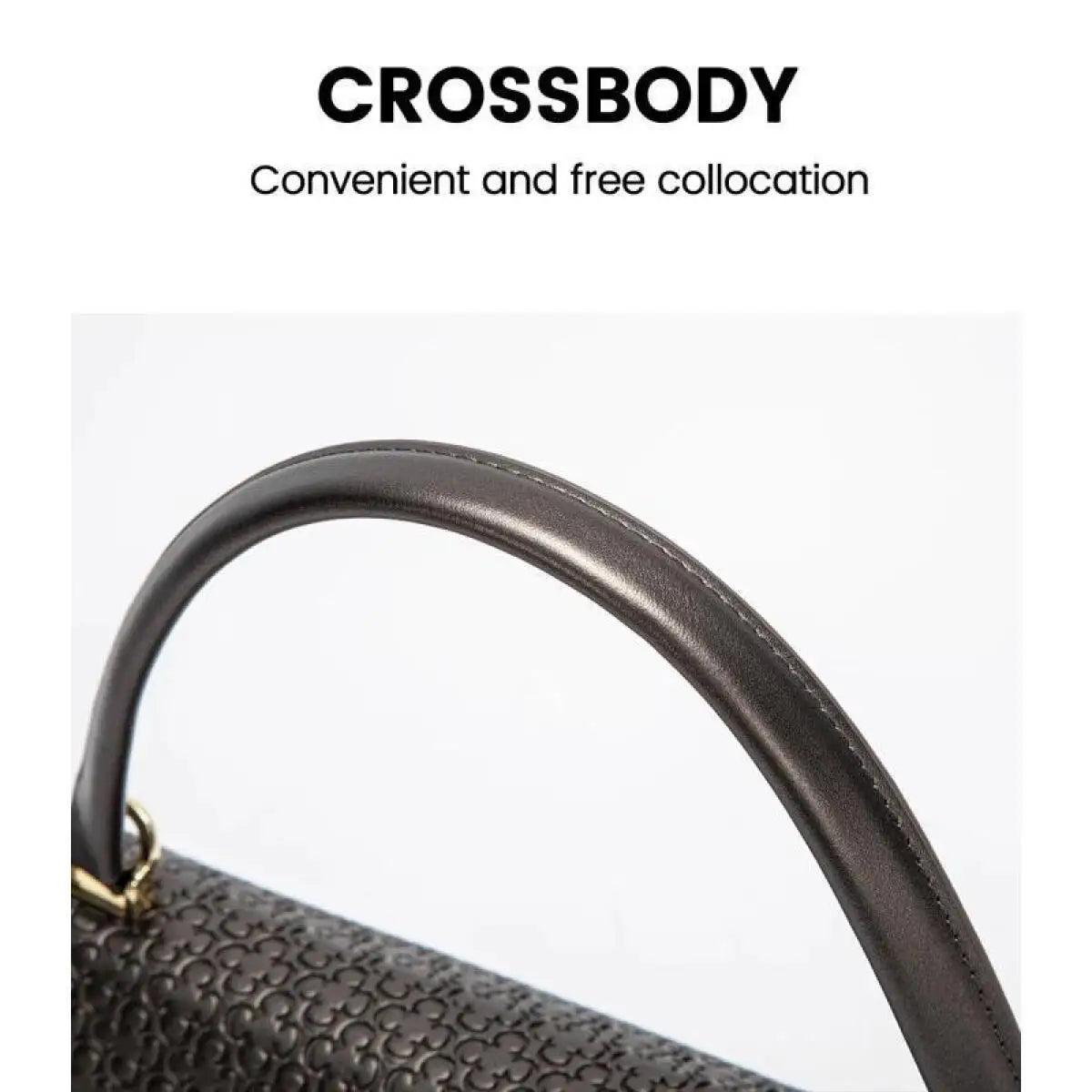 CH Handbag For Women Luxury Designer Shoulder Bag Fashion Embossed Leather Top Handle Bag Elegant Clutch Bag For Daily Use