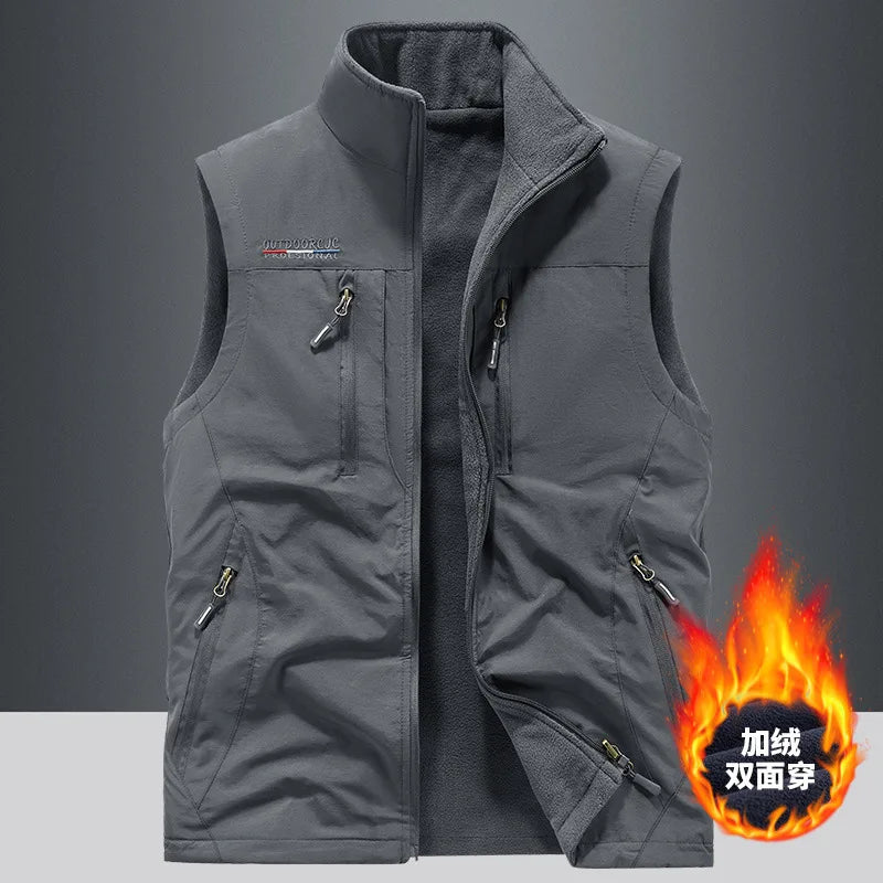 Multi-pocket Vest, Outdoor Activities, Rock Climbing, Hiking, Camping, Fishing, Mountain Climbing, Traveling, Photography, Vest